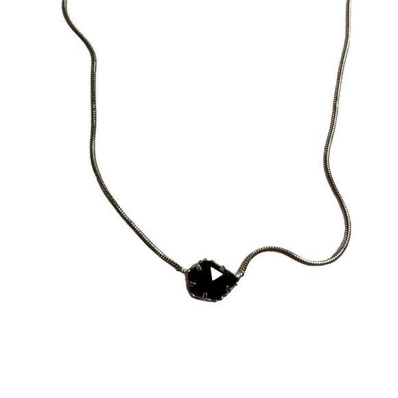 Kendra Scott Small Black Stone Necklace - Picture 3 of 7